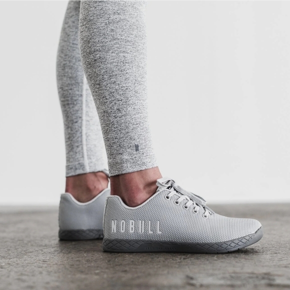 NWT NOBULL High-Rise Plush Heather Tight 28"- White Heather - SZ Small - Picture 3 of 7